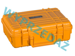 Walizka B&W outdoor.cases typ 10 z wkładem z przegrodami na rzepy (RPD) Pomarańczowa