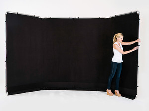 Tło panoramiczne Lastolite Panoramic Background 4 x 2.3 m Black