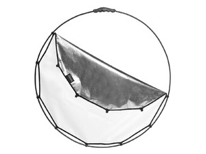 Blenda kołowa Halo Compact  srebrno-biała składana 82 cm