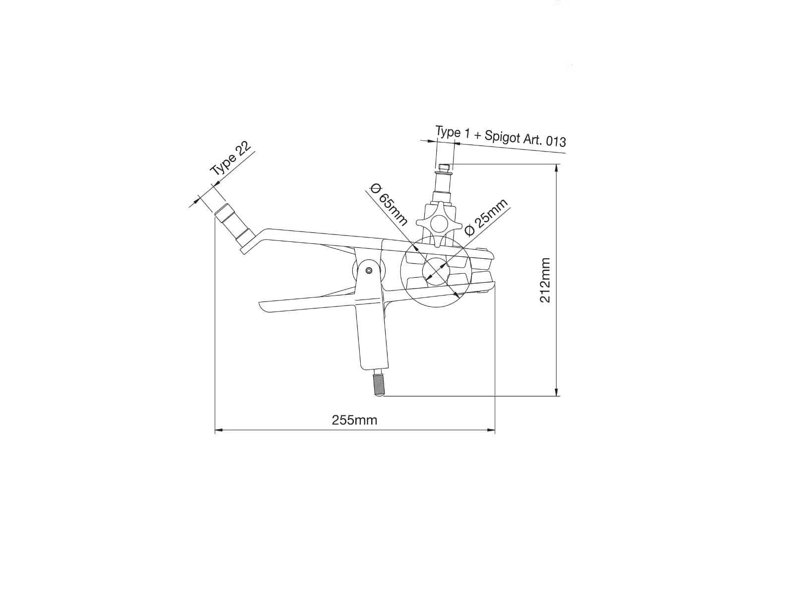 Manfrotto 043 Sky Hook klamra z regulowanym rozstawem szczęk