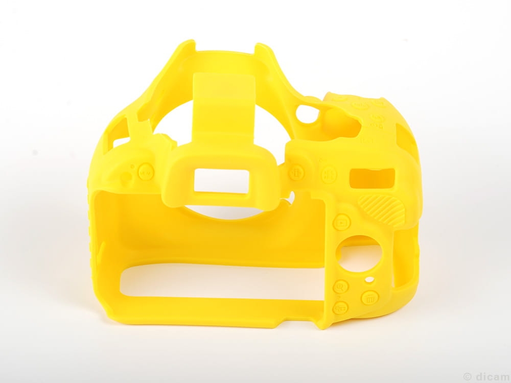 easyCover silikonowa osłona na body aparatu Nikon D5200 - żółta