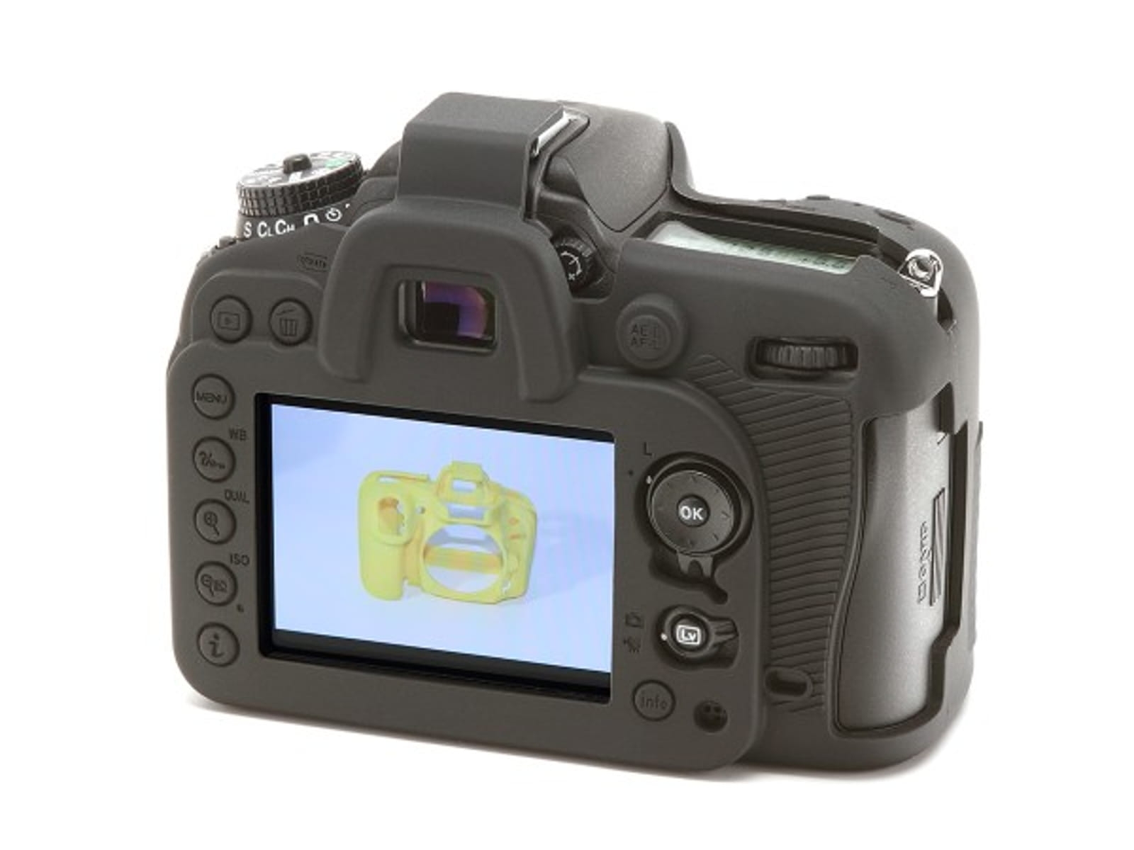 easyCover silikonowa osłona na body aparatu Nikon D7100 / D7200 - czarna