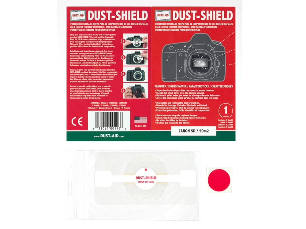 Dust-Aid Dust Shield do Canona 5D/5DMkII
