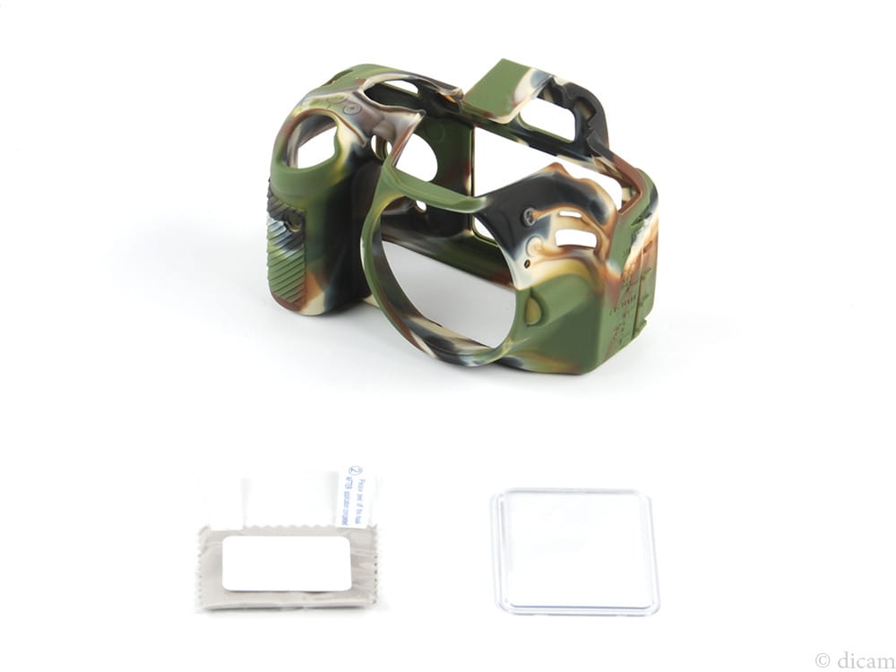 easyCover silikonowa osłona na body aparatu Nikon D3200 - camouflage