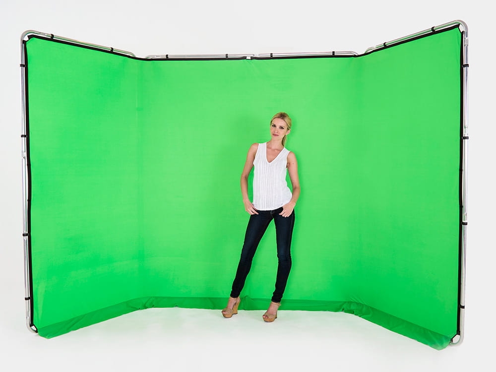 Tło panoramiczne Lastolite Panoramic Background 4 x 2.3 m Chromakey Green