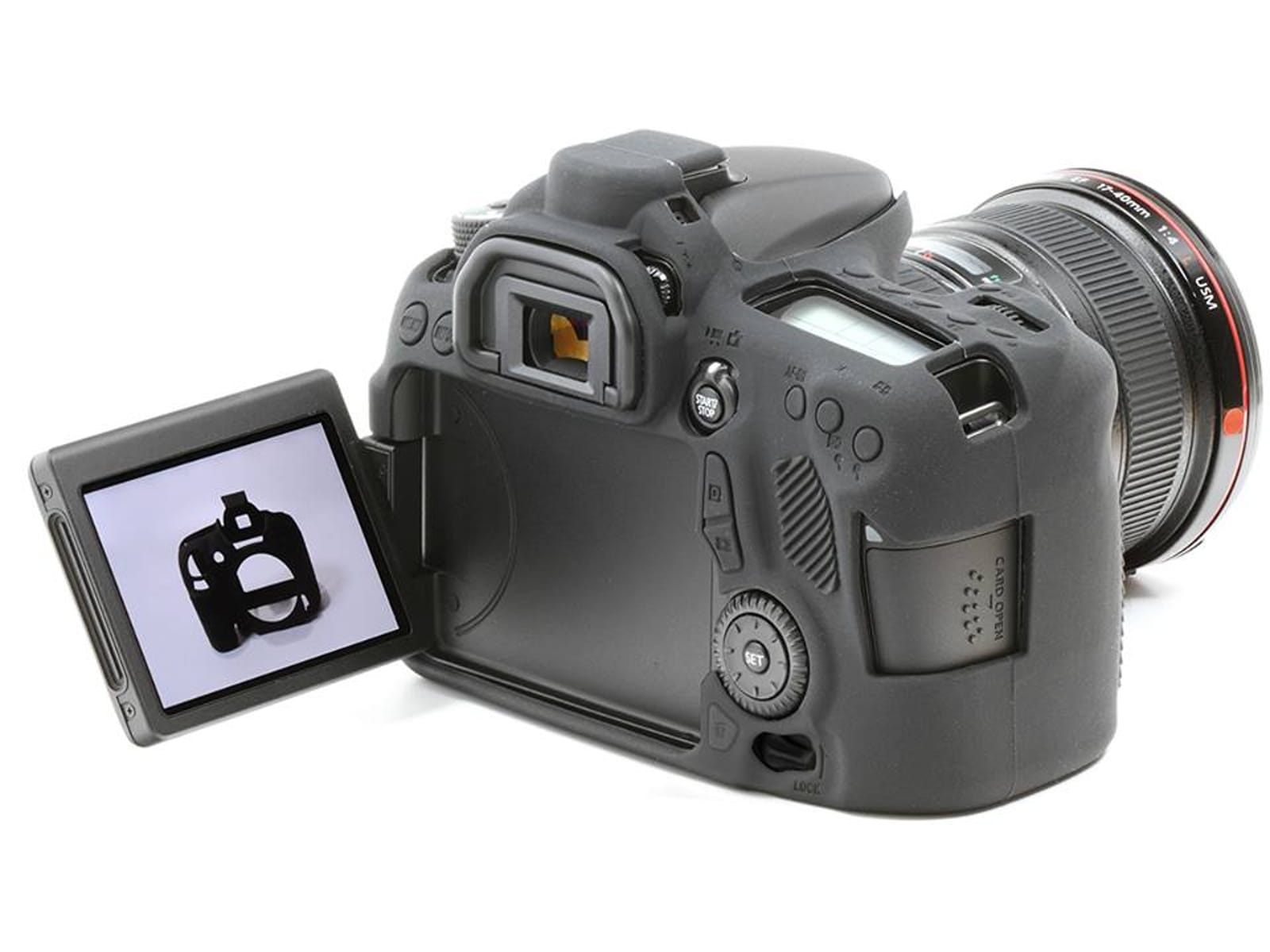 easyCover silikonowa osłona na body aparatu Canon EOS 70D - czarna