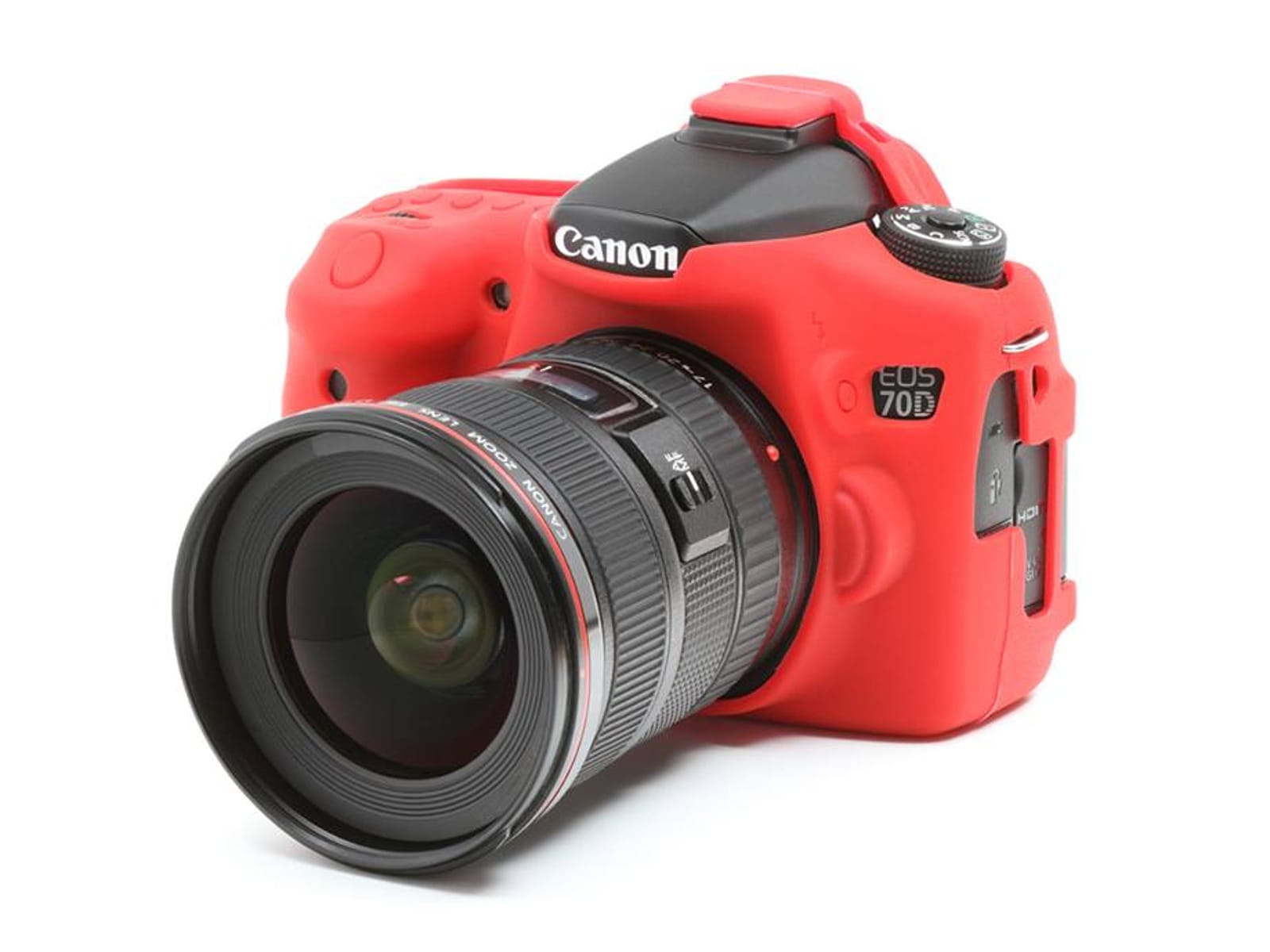 easyCover silikonowa osłona na body aparatu Canon EOS 70D - czerwona