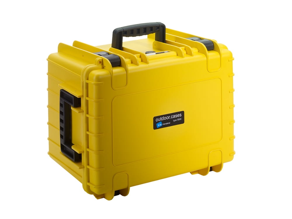 Walizka B&amp;W outdoor.cases typ 5500 żółta z wkładem SI