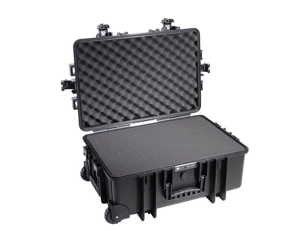 Walizka B&amp;W outdoor.cases typ 6700 czarna z wkładem SI