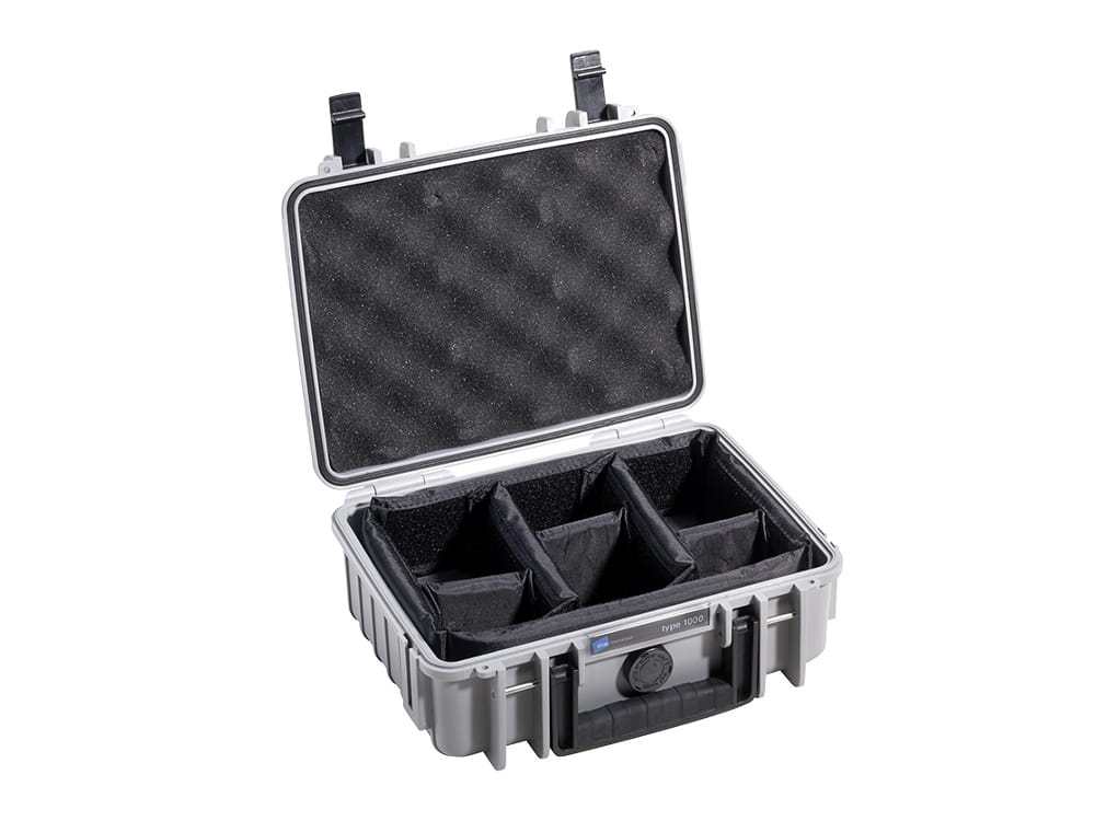 Walizka B&amp;W outdoor.cases typ 1000 szara z wkładem RPD