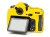 easyCover silikonowa osłona na body aparatu Nikon D500 - żółta