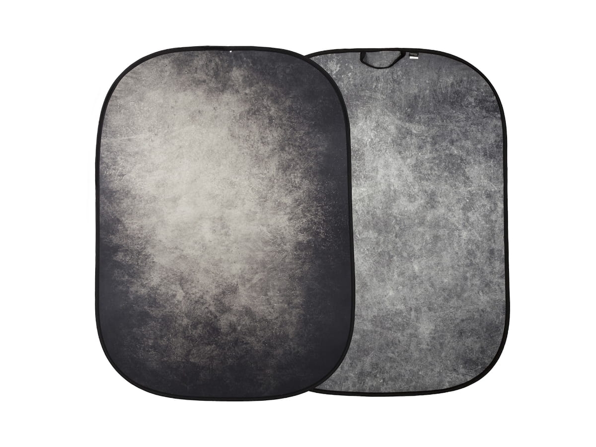 Składane tło dwustronne Urban Collapsible 1.5 x 2.1 m Smoke / Concret