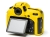 easyCover silikonowa osłona na body aparatu Nikon D850  - żółta