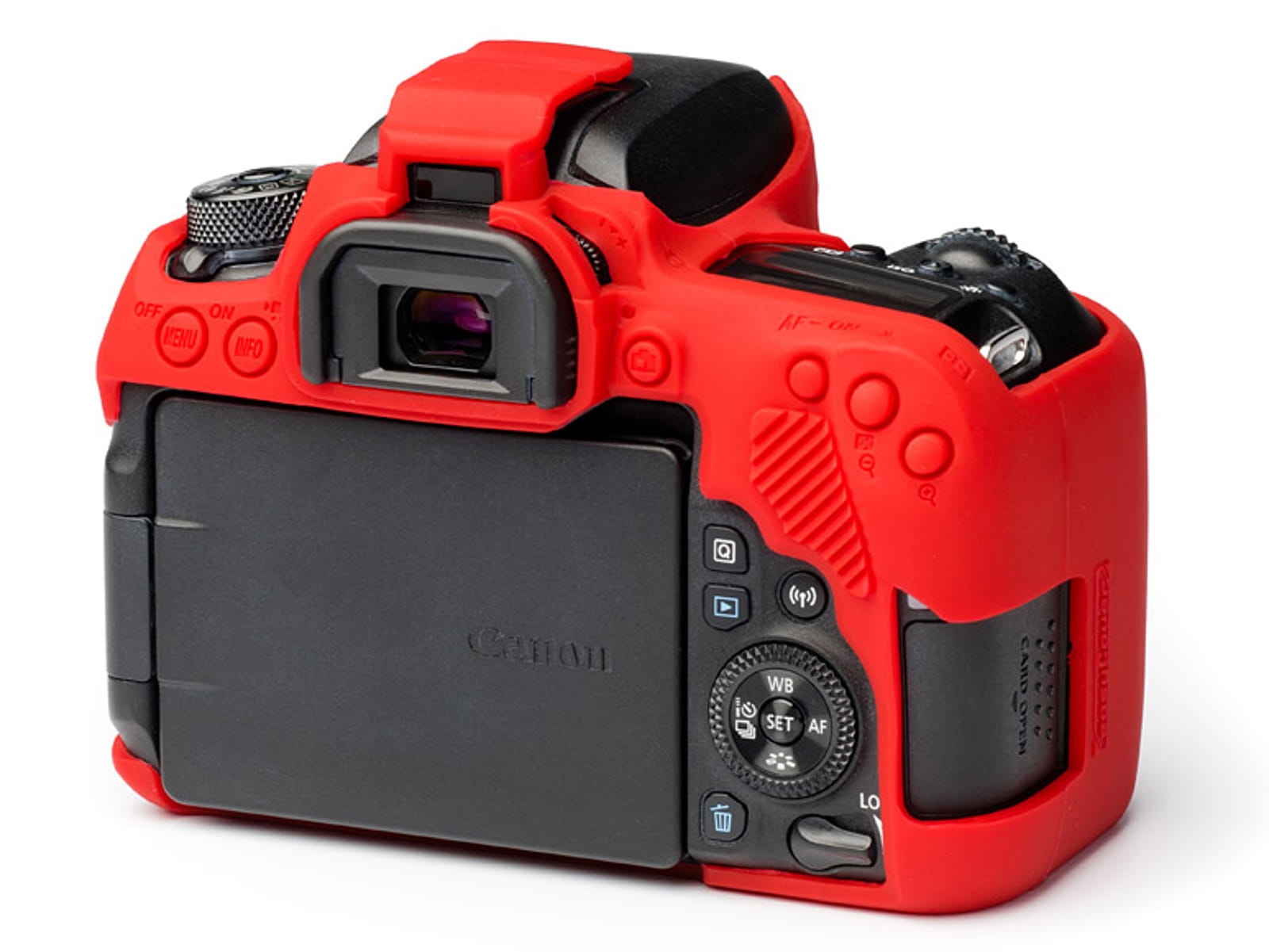 easyCover silikonowa osłona na body aparatu Canon EOS 77D - czerwona