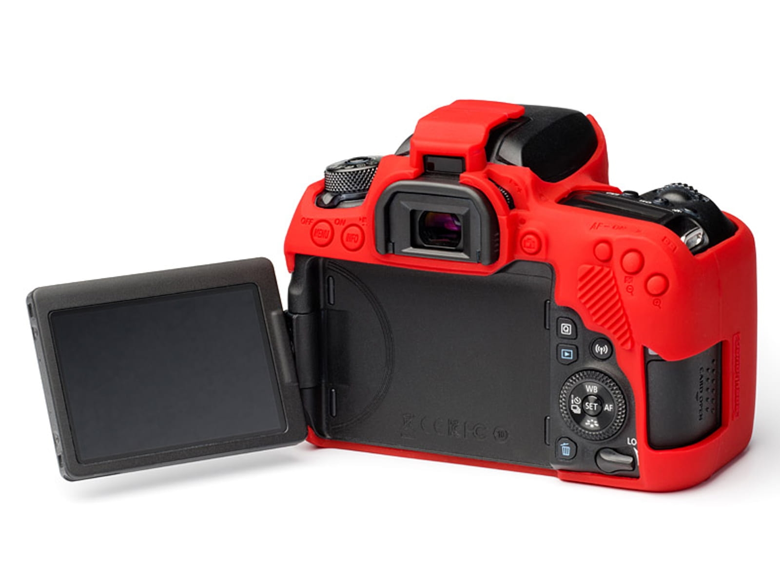 easyCover silikonowa osłona na body aparatu Canon EOS 77D - czerwona