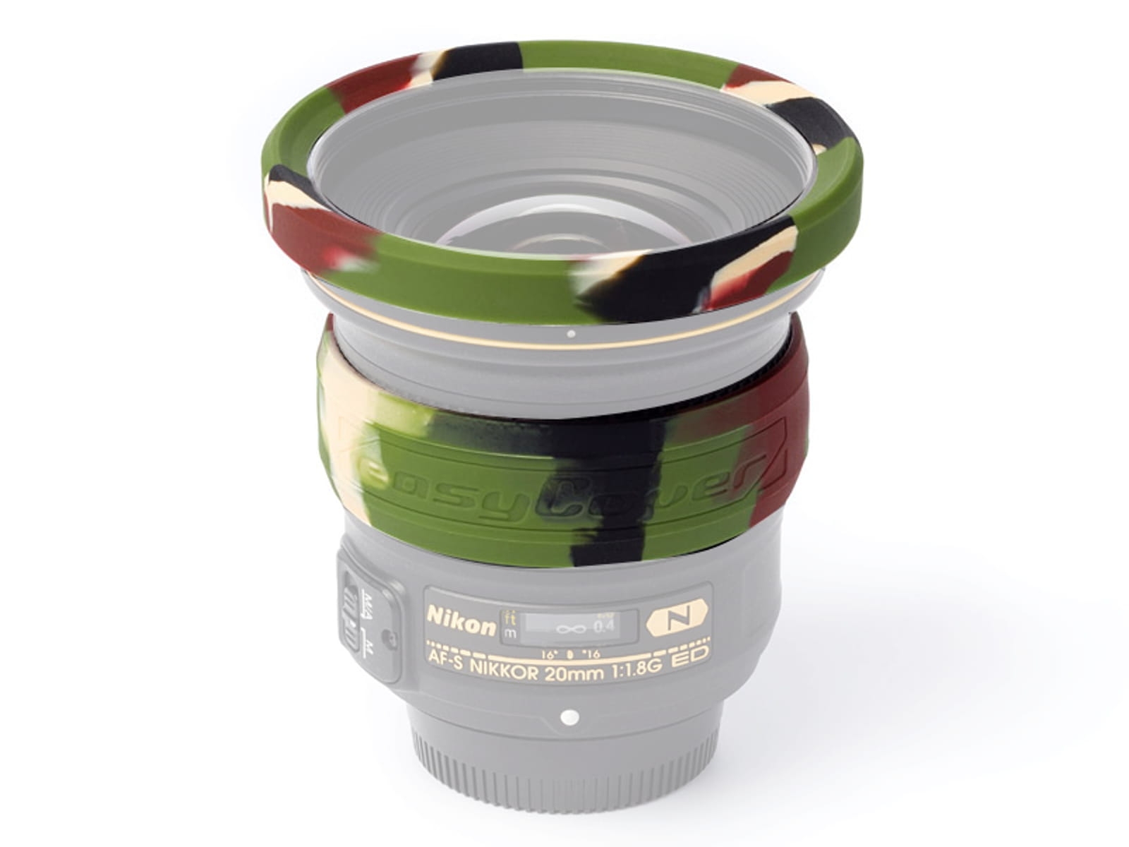 easyCover Lens Rim silikonowe osłony na obiektyw 72 mm - kamuflaż