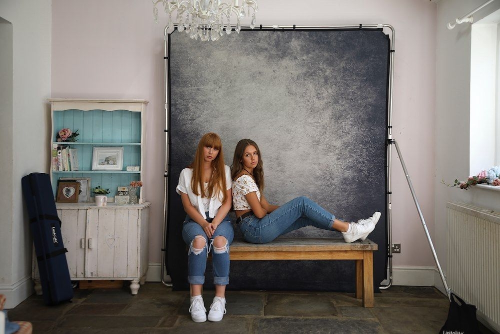 Tło EzyFrame Vintage 'Smoke' 2x2,3m (rama i tkanina)