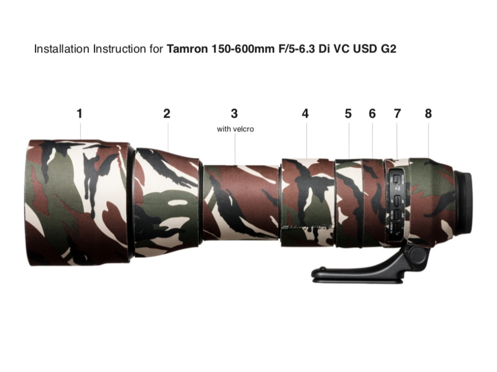 easyCover Lens Oak Tamron 150-600/5-6.3 Di VC USD G2 green camouflage