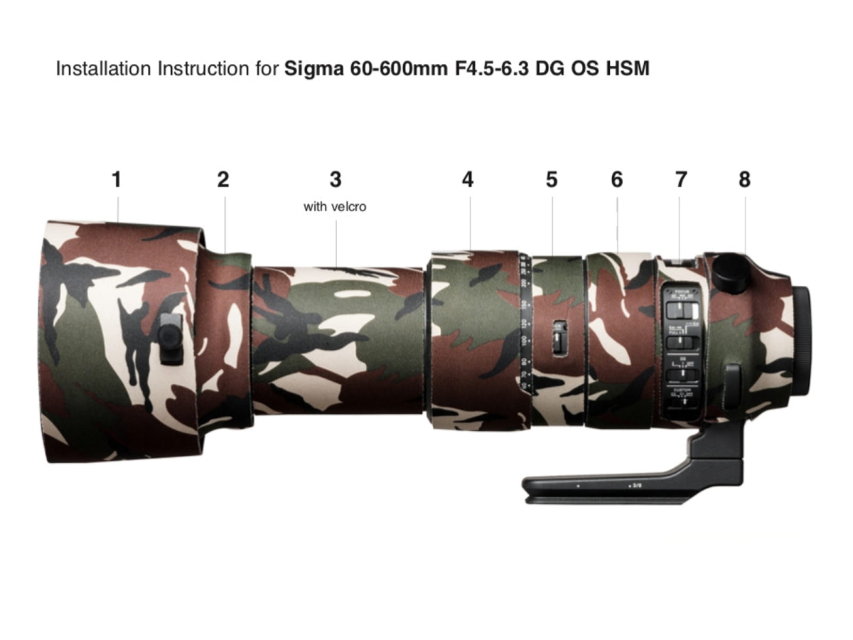 easyCover Lens Oak Sigma 60-600/4.5-6.3 DG OS HSM / S green camouflage