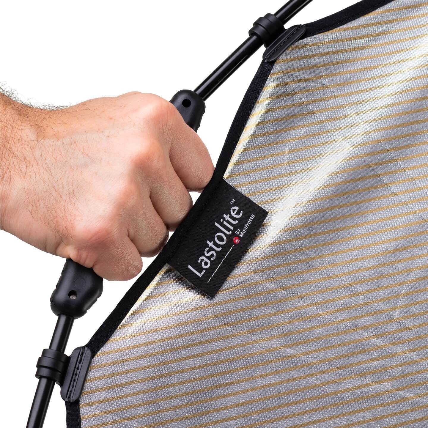 Blenda kołowa Halo Compact sunlite-softsilver tylko tkanina z klipsami