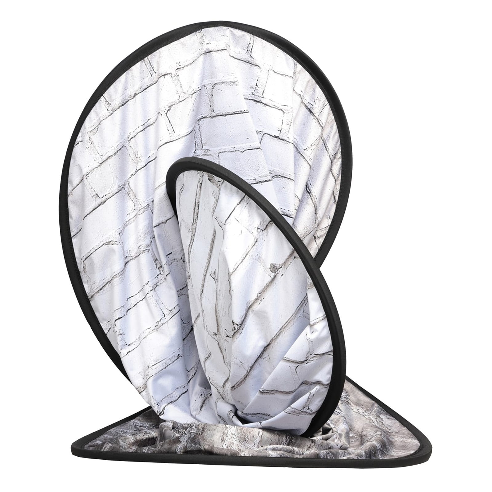 Składane tło dwustronne Urban Collapsible 1.5x2.1 m Painted White/Industial Brick