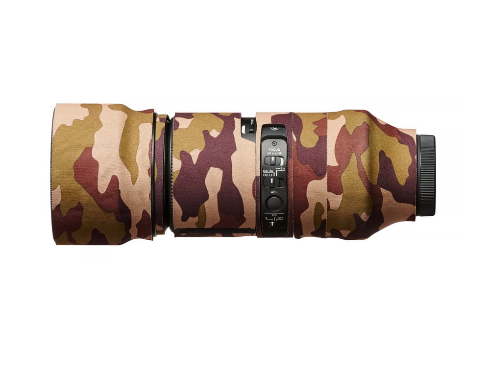 easyCover Lens Oak Sigma 100-400mm f 5-6.3 Contemporary DG DN OS do Sony FE, Panasonic L-mount, brown camoflage