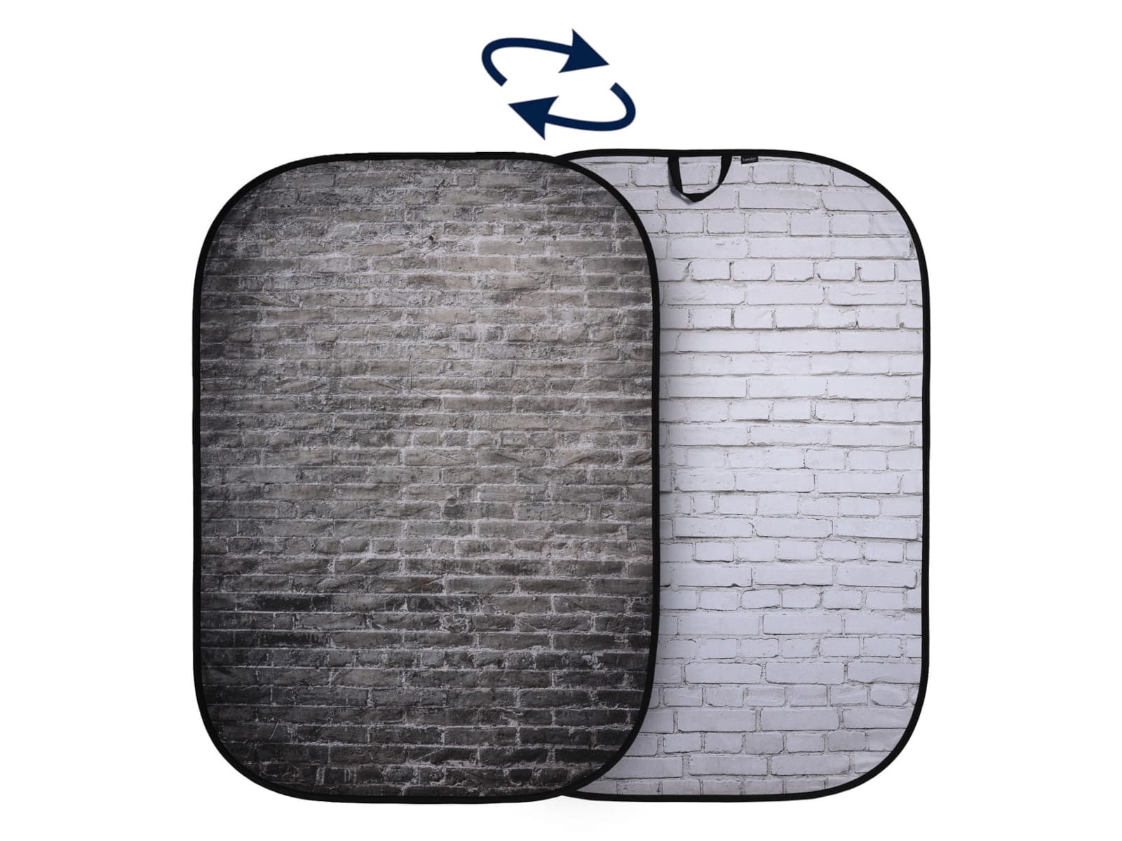 Składane tło dwustronne Urban Collapsible 1.5x2.1 m Painted White/Industial Brick