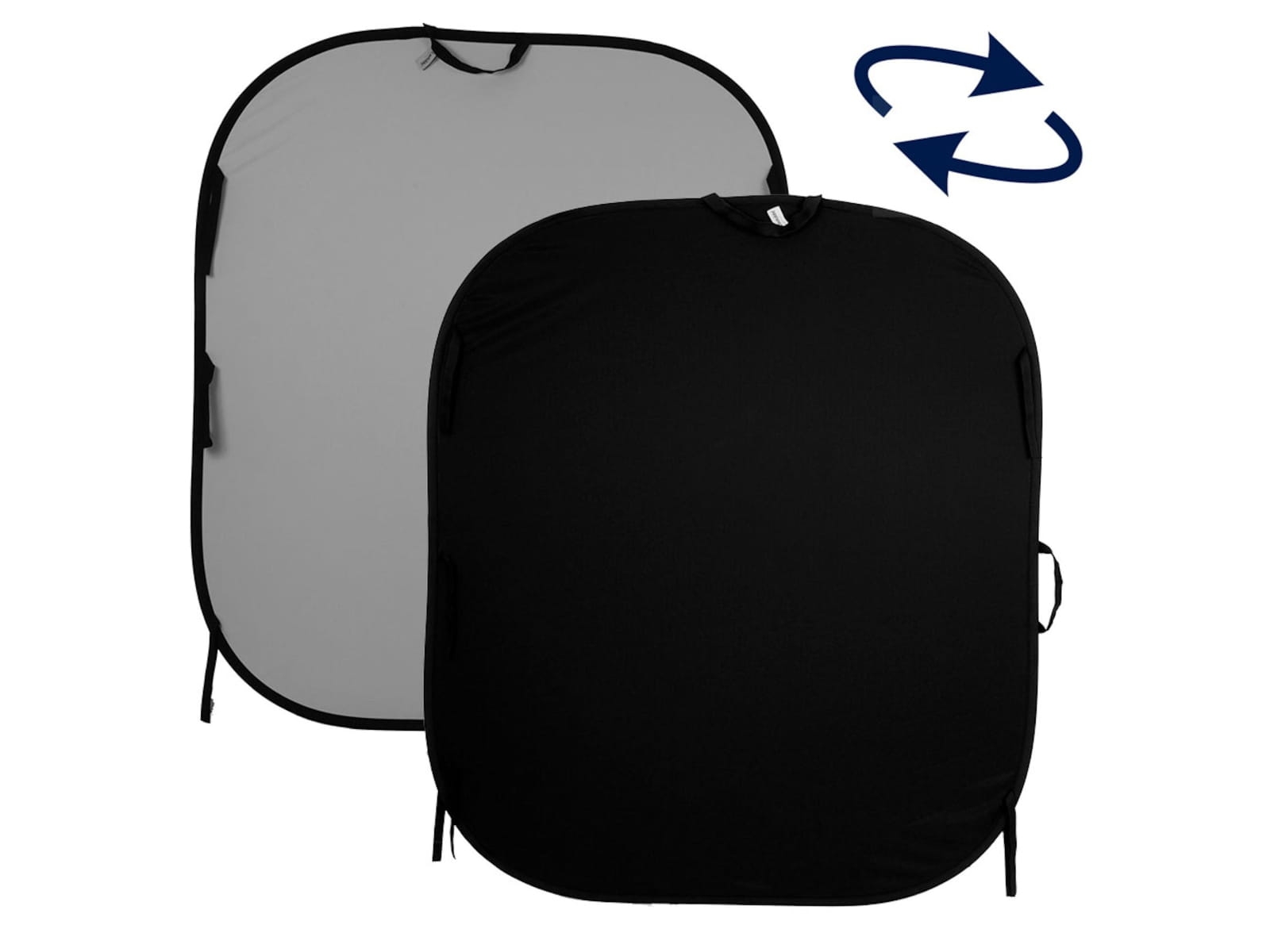 Tło składane Lastolite Plain 1.5 x 1.8 m Black / Mid Grey